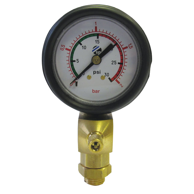 03193000 airline adaptor & 2 bar (30psi) pressure gauge