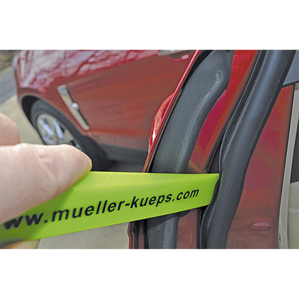 action shot of trim wedge in use