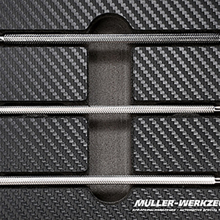 3 piece precison pick set shown in foam