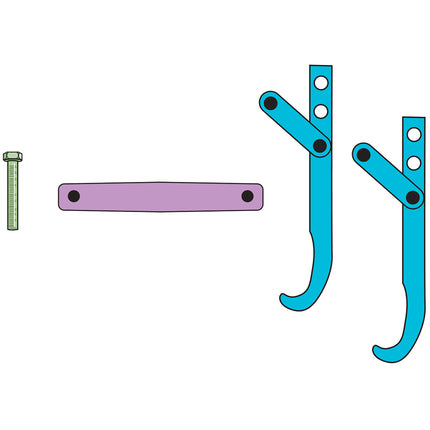 08330000 - Mechanical Adjustable 2 Leg Puller 0-400mm