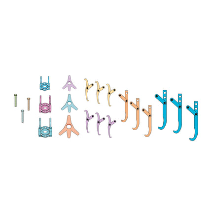 Mechanical Puller & Separator Kit 350mm Breakdown Drawing
