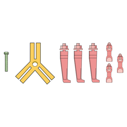08655000 - Mechanical Thin Jaw 3 Leg Puller 0-150mm