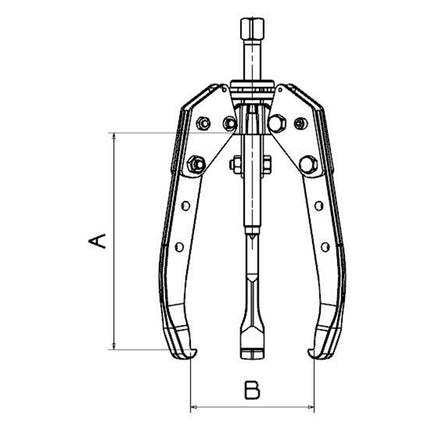 13040000 - Self Centering 2/3 Leg Puller 0-175mm