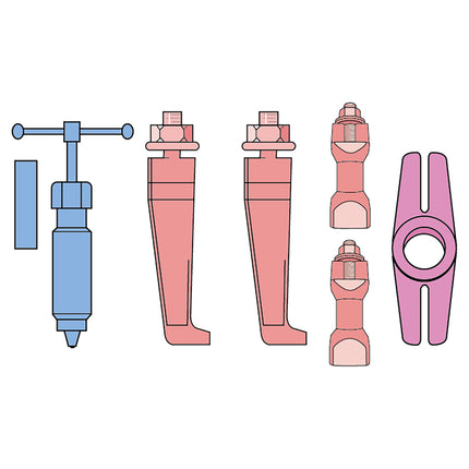 18635000 - Hydraulic Thin Jaw 2 Leg Puller 50-150mm