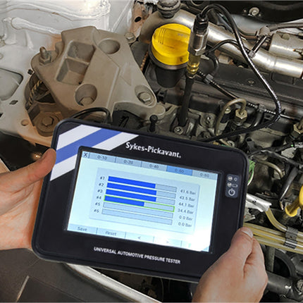 action shot of 33100000 digital compression tester