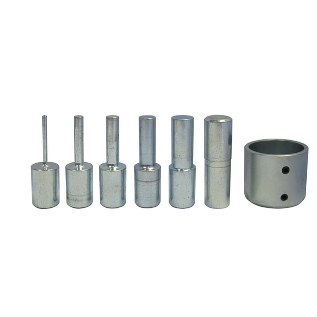 5 press pieces and adaptor for 30T hydraulic presses