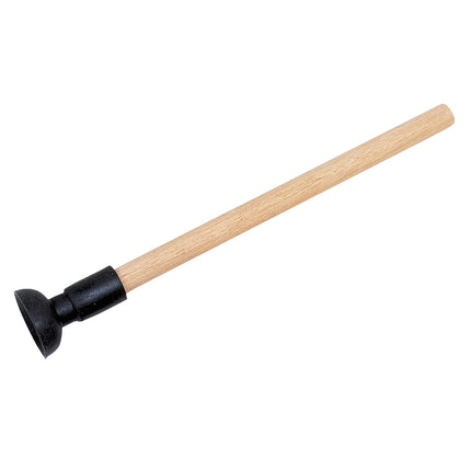 valve grinding stick, wooden handle with rubber sucker on one end