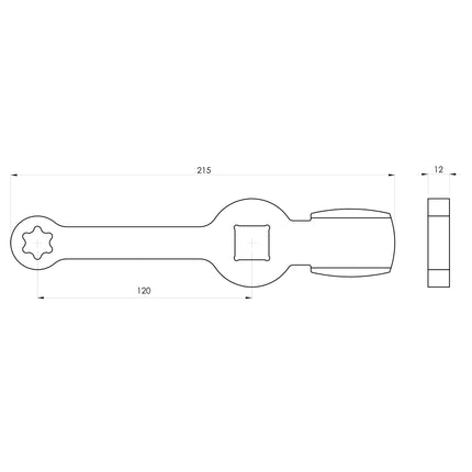 GO1311 - Slogging Brake Caliper Wrench - E18 MAN TGL TG