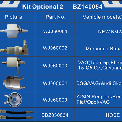 FDATFM-KIT2 - Optional Adaptor Kit for ATF Machine