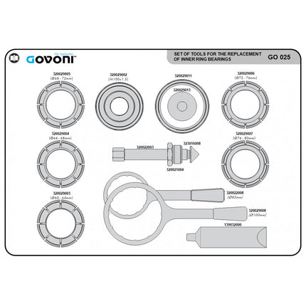 GO025 - Inner Bearing Replacement  Kit - XL