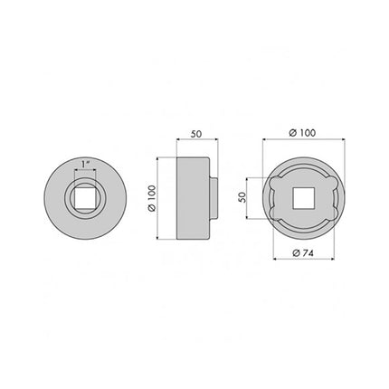 GO1338 - Hub Nut Socket - BPW