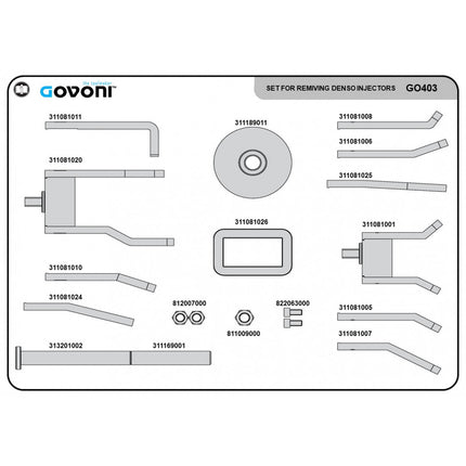 GO403 - Injector Extractor Kit - Denso