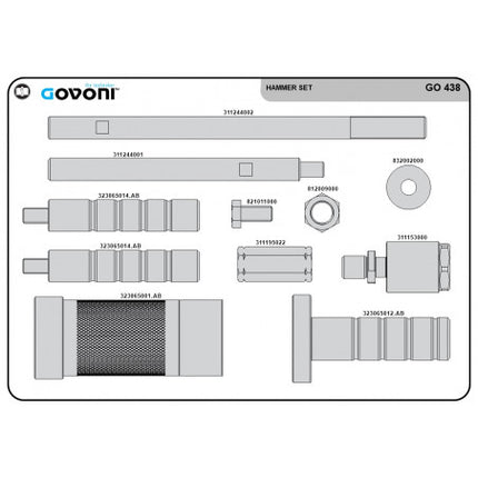 GO438 - Slide Hammer - 3KG Non-Impact