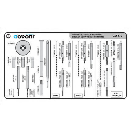 GO473 - Glowplug Removal Kit M9