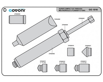 GO1016 - Mechadraulic Spindle and Adaptor Kit 16Tonne