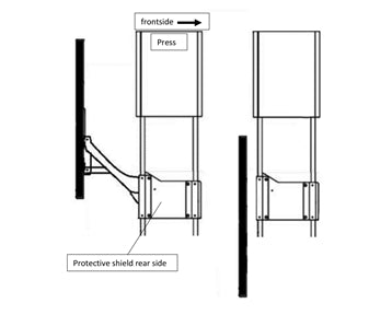 534210-RR - Rear Press Guard for 100T Workshop Presses